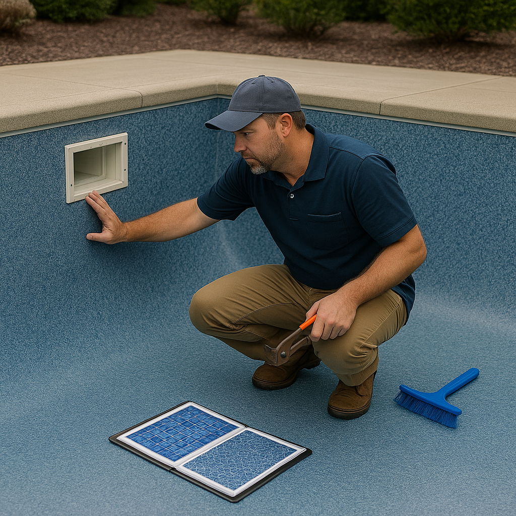 Pool liner installation